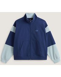 Vans - Retro Sport Sweatshirt Met Volledige Rits En Opstaande Kraag, Grootte - Lyst