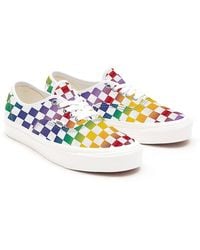 Vans - Customs Checkerboard Authentic - Lyst