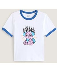 Vans - Puppy Ringer Tee, Vrouw, Grootte - Lyst