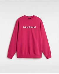 Vans - Sweat Tell A Friend Crew, Homme, Taille - Lyst