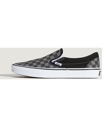Vans - Checkerboard Classic Slip-On Shoes /Pewter Checkerboard) - Lyst