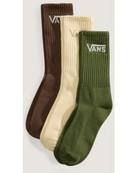 Vans - Classic Crew Socks (3 Pairs) Size: L (8.5-12​ - Lyst