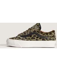 Vans - Old Skool 36 Lx Pony Hair Sneakers Olive - Lyst