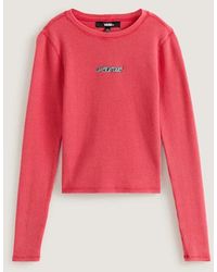 Vans - Teri Waffle Tee Met Lange Mouwen, Vrouw, Grootte - Lyst