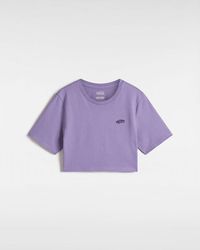 Vans - Camiseta Corta Style 76, Mujer, Talla - Lyst