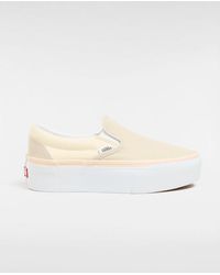 Vans - Classic Slip-On Checkerboard Stackform Schuhe, Frau, Größe - Lyst