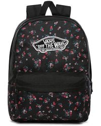 Vans Realm Flying V Backpack Black/mixed Floral Schoolbag Vn0a3ui8ygl  Rucksack Bags - Lyst