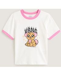 Vans - Puppy Ringer Tee, Vrouw, Grootte - Lyst