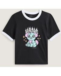 Vans - Puppy Ringer Tee, Vrouw, Grootte - Lyst