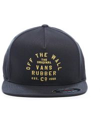 Vans Gorra Stacked Rubber Flexfit - Negro