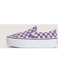 Vans - Classic Slip-On Platform Shoes - Lyst