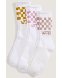 Vans - Calcetines Altos Classic Check (3 Pares) Hombre, Talla: L (42.5-47​ - Lyst