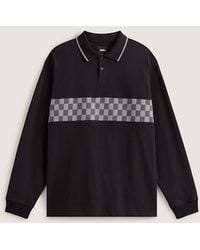 Vans - Medford Checkerboard Long Sleeve Polo - Lyst