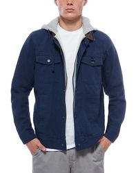 chaquetas vans hombre azul