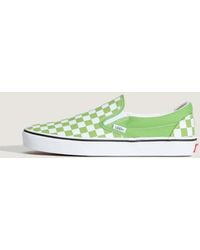 Vans - Classic Slip-On Checkerboard Shoes - Lyst