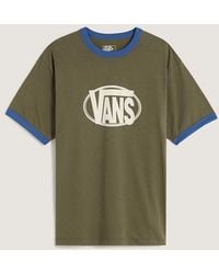 Vans - Center Chest Ringer Tee, Grootte - Lyst