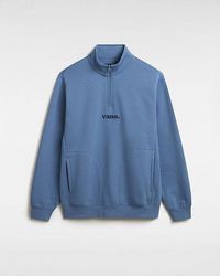 Vans - Lowered Quarter Zip Sweatshirt (Copen) Herren, Größe - Lyst