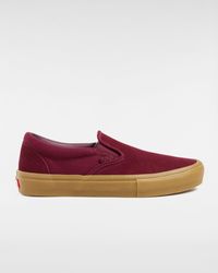 Vans - Skate Slip-On Schuhe (Port/Gum) , Größe - Lyst