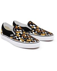 Vans - Customs Butterfly Checkerboard Slip-On - Lyst