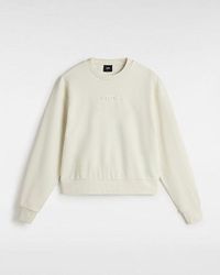 Vans - Essential Relaxed Fit Sweatshirt (Marshmallow) Damen Weiß, Größe - Lyst