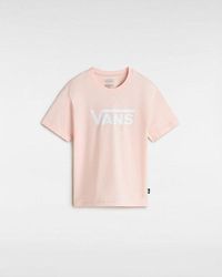 Vans - Mädchen Flying V Crew T-Shirt (8-14 Jahre) (Chintz Rose) Girls, Größe - Lyst