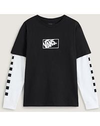 Vans - Kids Tilted Twofer Ls T-Shirt (8-14 Years) - Lyst