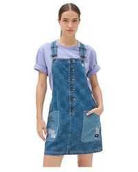 Vans - Mended Check Denim Pinafore Dress (Stnwsh) - Lyst