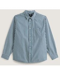 Vans - Premium Dobby Stripe Long Sleeve Shirt - Lyst