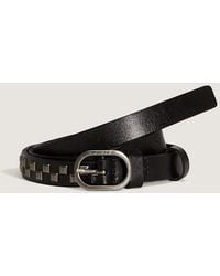 Vans - Check Gürtel Aus Leder, Herren, Größe - Lyst