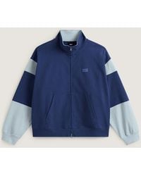 Vans - Retro Sport Sweatshirt Met Volledige Rits En Opstaande Kraag, Grootte - Lyst