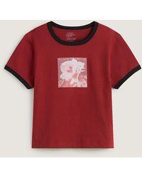 Vans - Places I Wish To Go Ringer Ss Tee Poppy Ember - Lyst