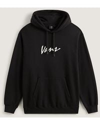 Vans - Felpa Con Cappuccio Scripted Uomo, Taglia - Lyst