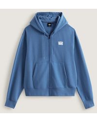 Vans - Stretch Logo Zip Pullover Hoodie - Lyst
