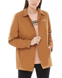 Vans Thanks Coach Sherpa Mte Jacket Rubber - Brown