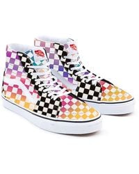 Vans - Customs Checkerboard Sk8-Hi - Lyst