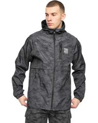 Crosshatch - Janscore Polyester Jas Met Capuchon En All-Overprint - Lyst