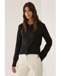 Hiccup - Zippered Knit Cardigan - Lyst