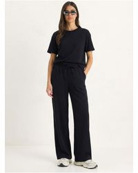 Bianco Lucci - Crew Neck T-Shirt And Pants Two-Piece Set - Lyst