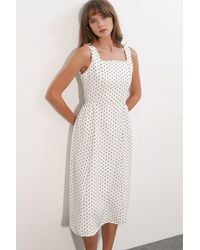 Bigdart - Polka Dot A-Line Midi Dress - Lyst