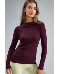 Busem - Slim Fit Halb-Poloshirt-Bluse - Lyst