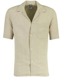 Profuomo - Overhemd Effen Linnen Zomer Casual - Lyst