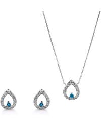 Orphelia - 'Kiana' 925 Sterling Set: Necklace + Earrings - Lyst