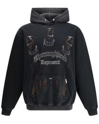 Represent - Zwarte Katoenen Sweater - Lyst