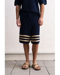Giesto - Striped Cotton Jersey Shorts - Lyst