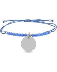 Luxenter - Mi Sol-Armband Aus 925Er Sterlingsilber Und Blauem Achat Mit Rhodinierter Oberfläche - Lyst