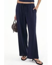 Busem - Wide-Leg Woven Trousers - Lyst