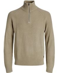 Jack & Jones - Trui Pannel Knit Half Zip - Lyst