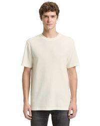 Tom Tailor - Structured T-Shirt - Lyst