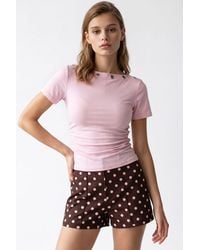 MixRay - Slim Fit Boat Neck T-Shirt - Lyst