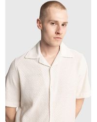 Giesto - Textured Cotton Short-Sleeve Shirt - Lyst